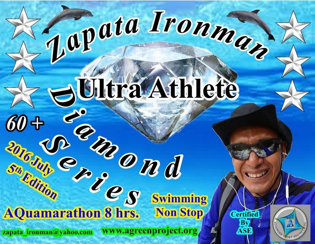 2018 3.818 mi/hr AQua Marathon 8 hrs Swimming Non Stop